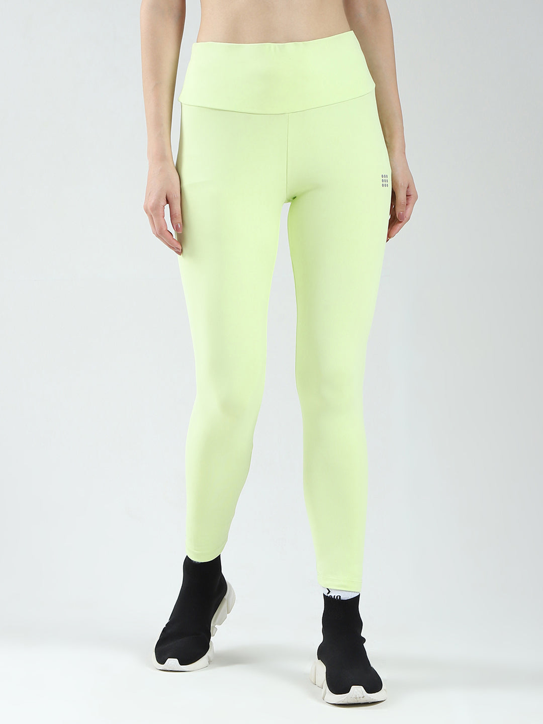 Rock.it Women Green Solid Regular Fit Legging