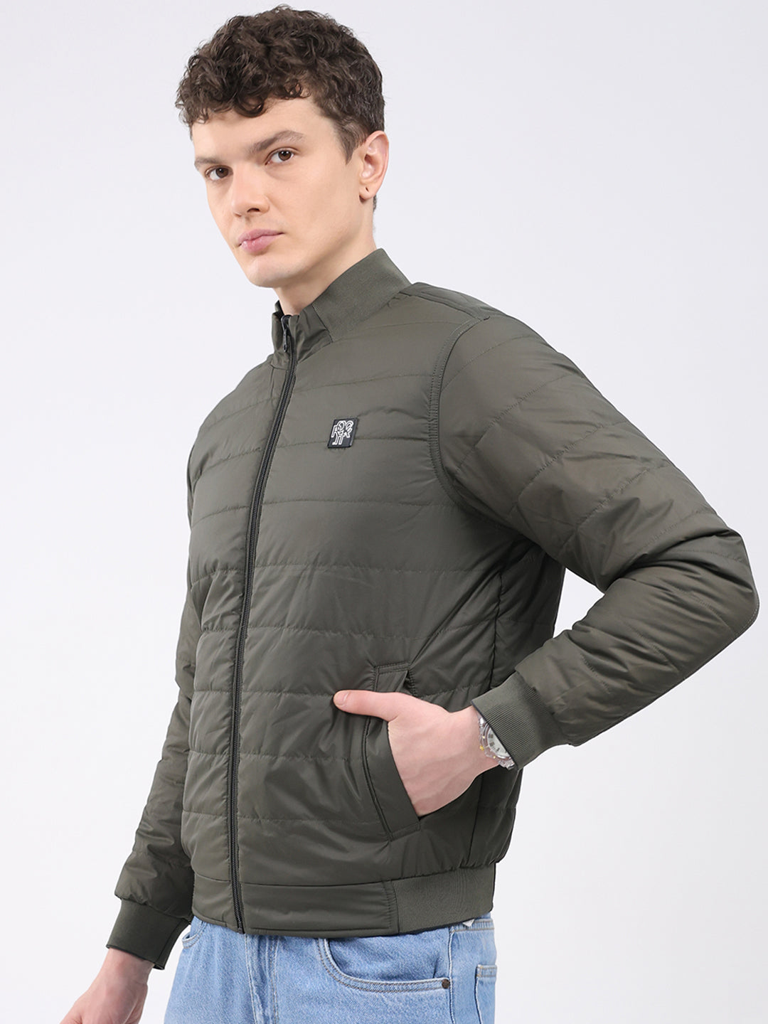 Rock.it Men Black Solid Hooded Full Sleeve Reversible Jacket