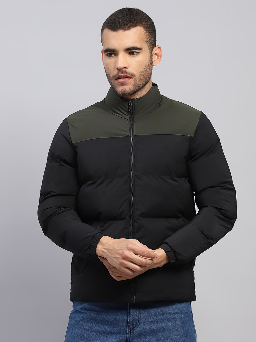 Rock.it Men Black Solid Hooded Full Sleeve Jacket