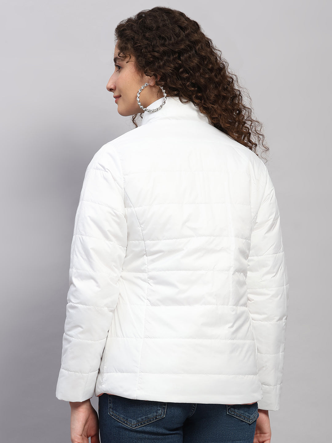 Rock.it Women Coral Solid Collar Full Sleeve Reversible Jacket