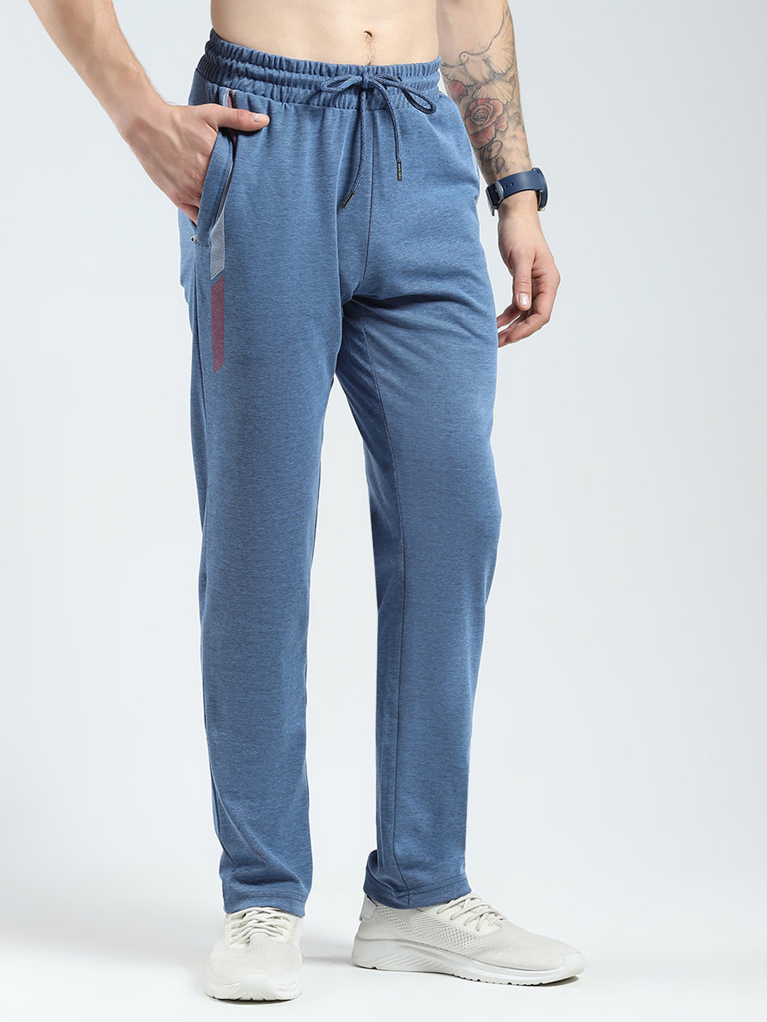 Men Blue Solid Collar Half Sleeve Lower Set