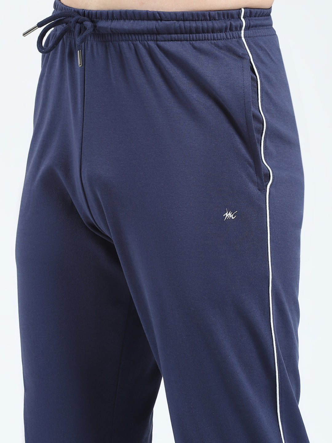 Men White Printed Collar Half Sleeve Lower Set