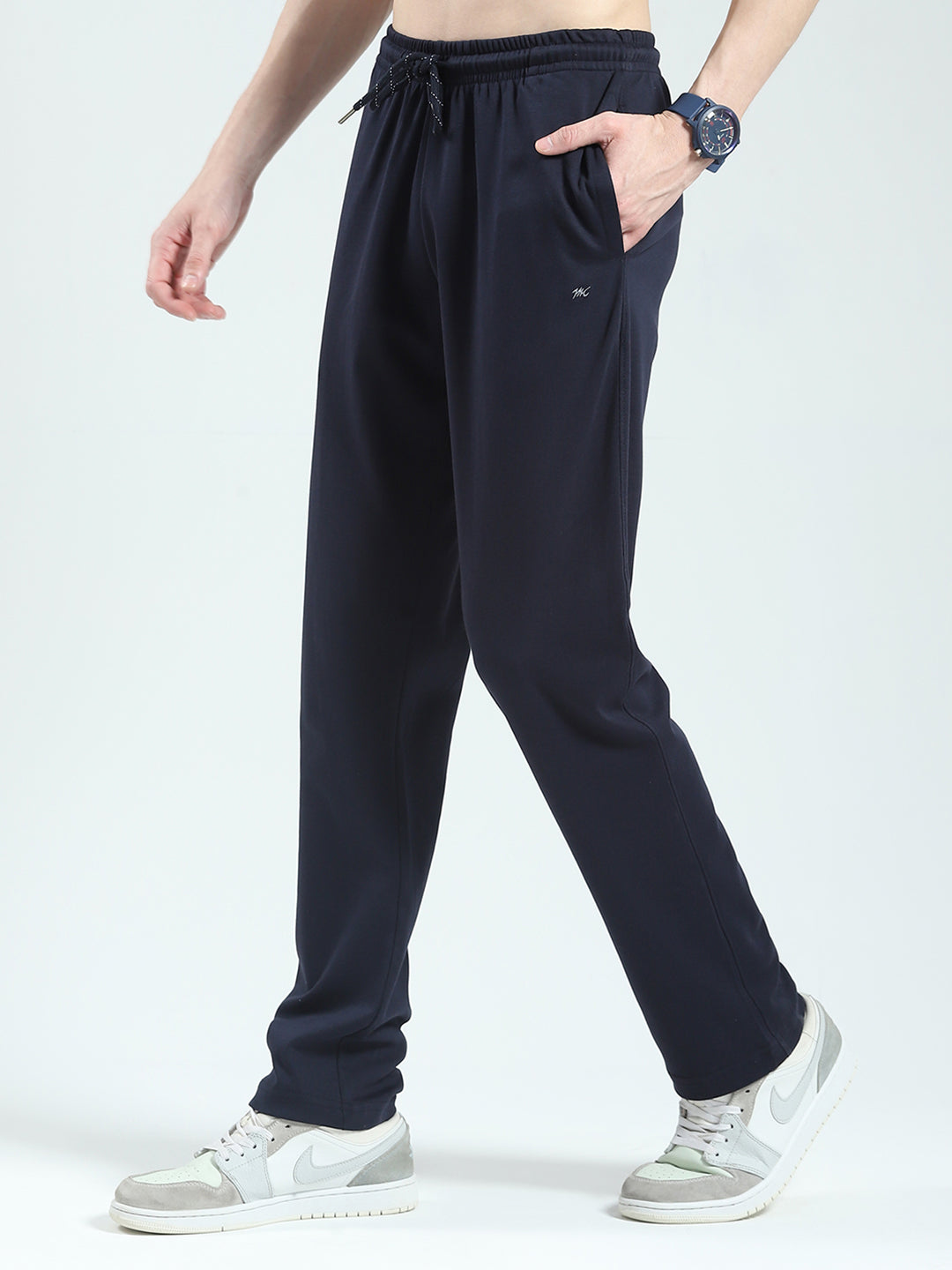 Men Navy Blue Printed Collar Half Sleeve 3 Pc Combo Set