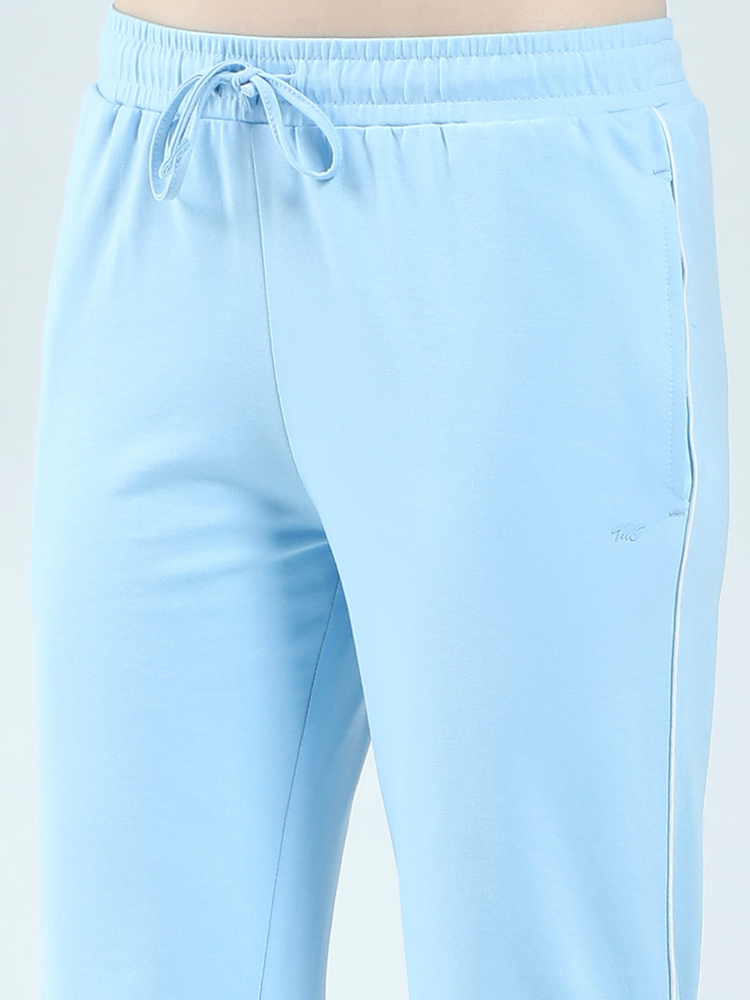 Women Blue Printed Round Neck Half Sleeve Combo Set