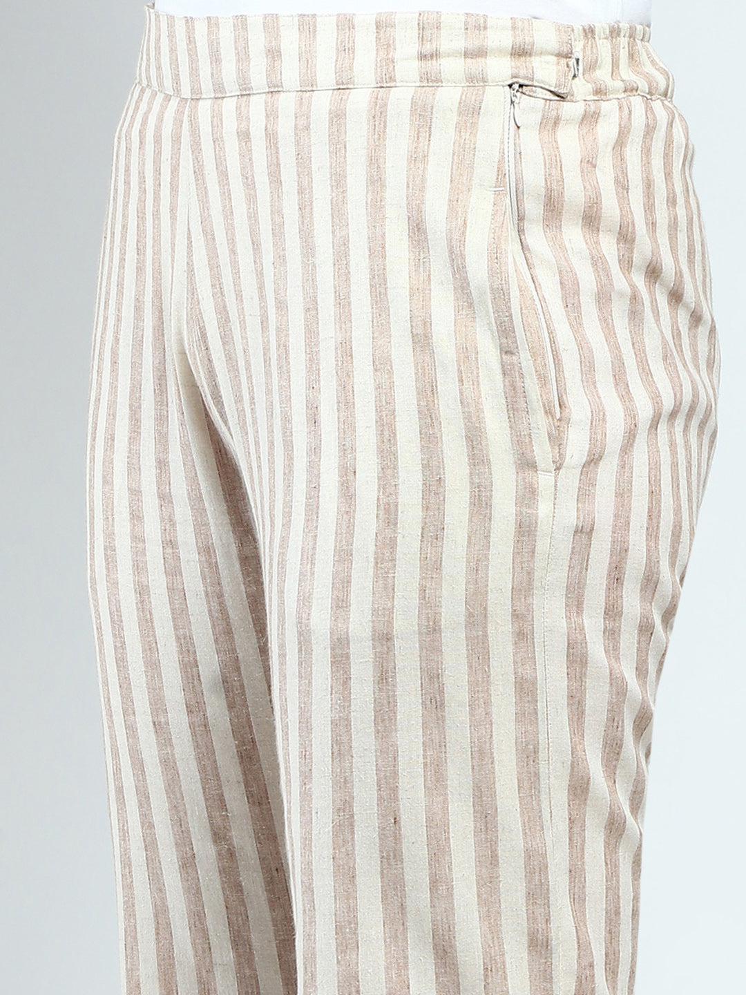 Women Beige Printed Collar Full Sleeve Cords Set