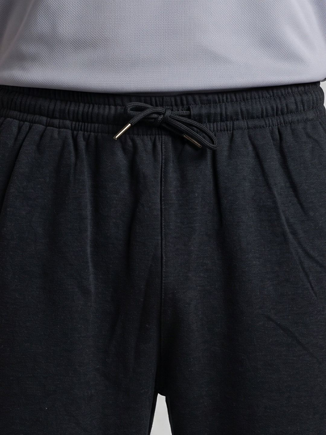 Men Charcoal Solid Regular Fit Winter Lower