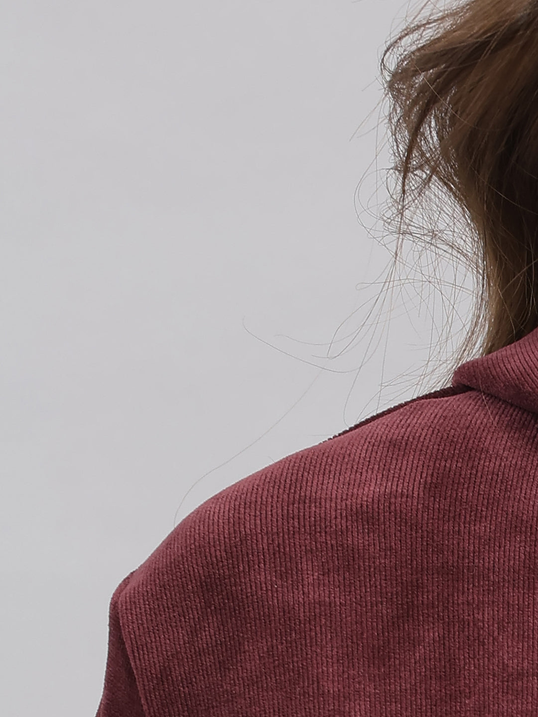 Women Burgundy Printed Hooded Full Sleeve Winter Tracksuit