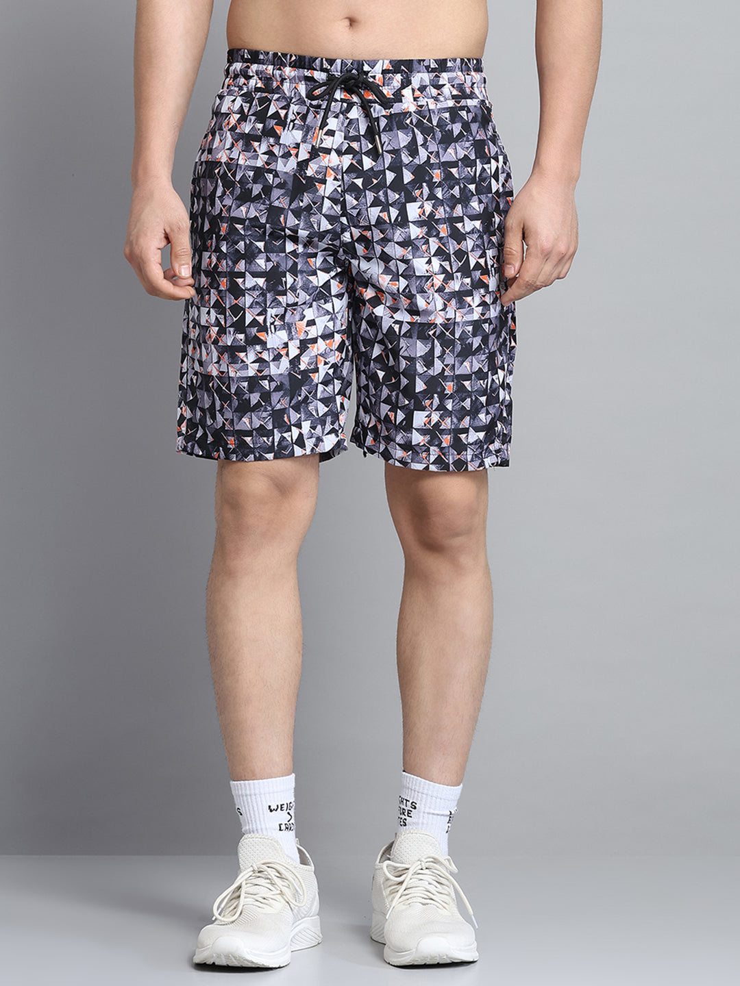 Men Black Printed Short