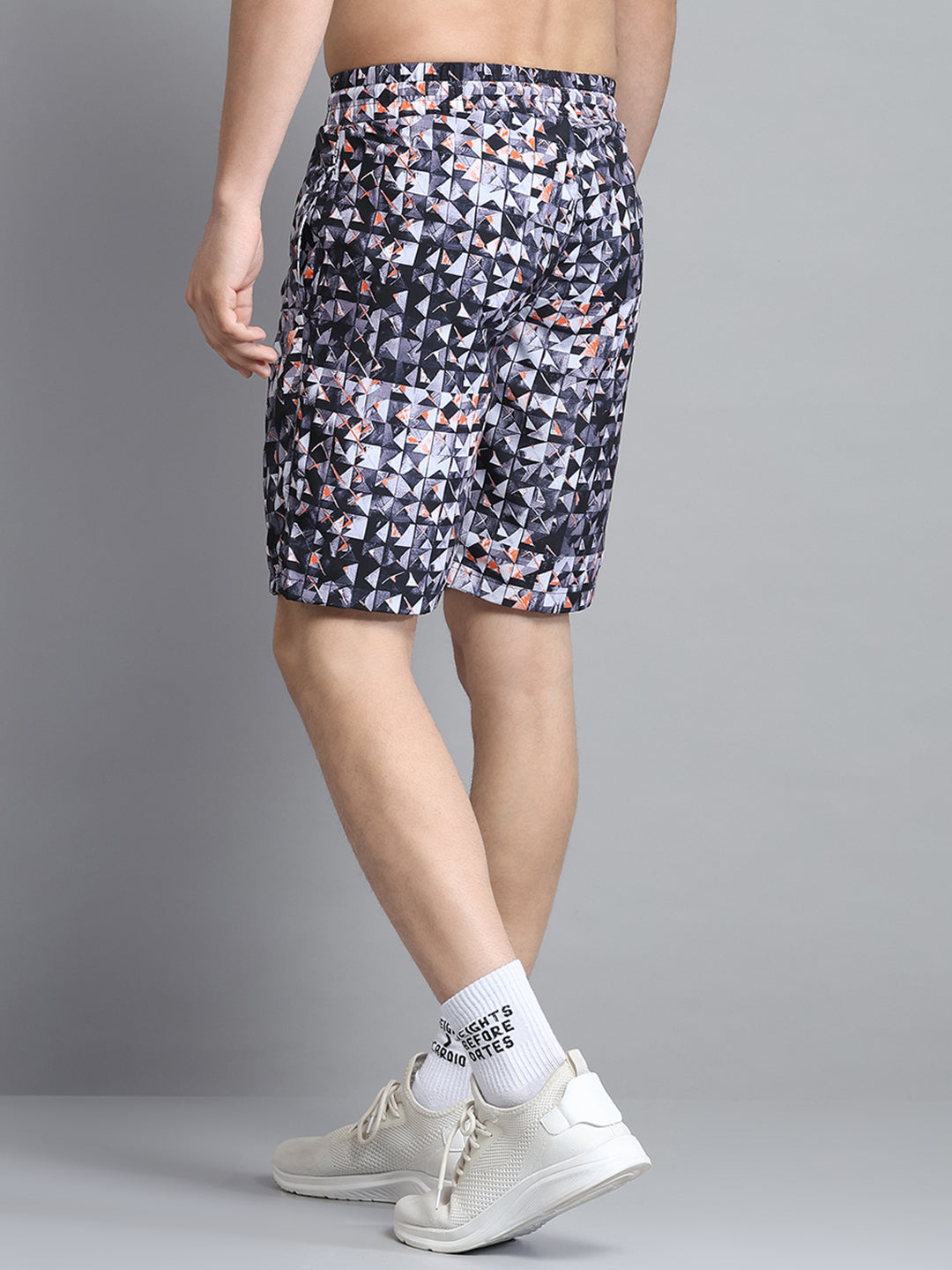 Men Black Printed Short