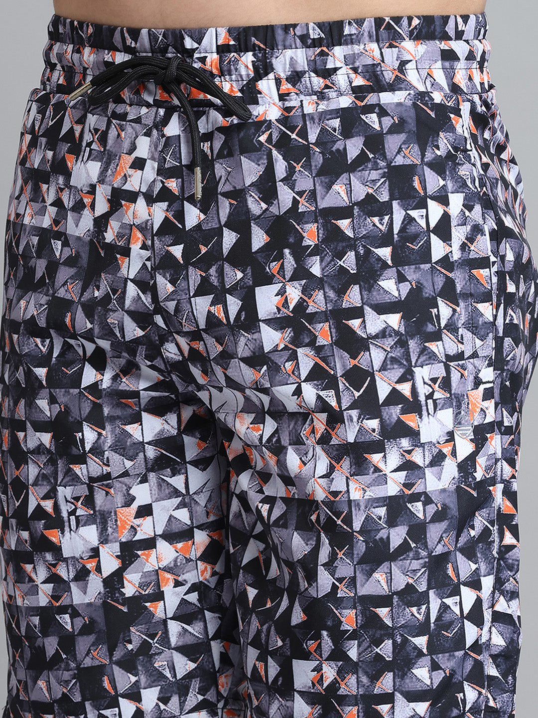 Men Black Printed Short