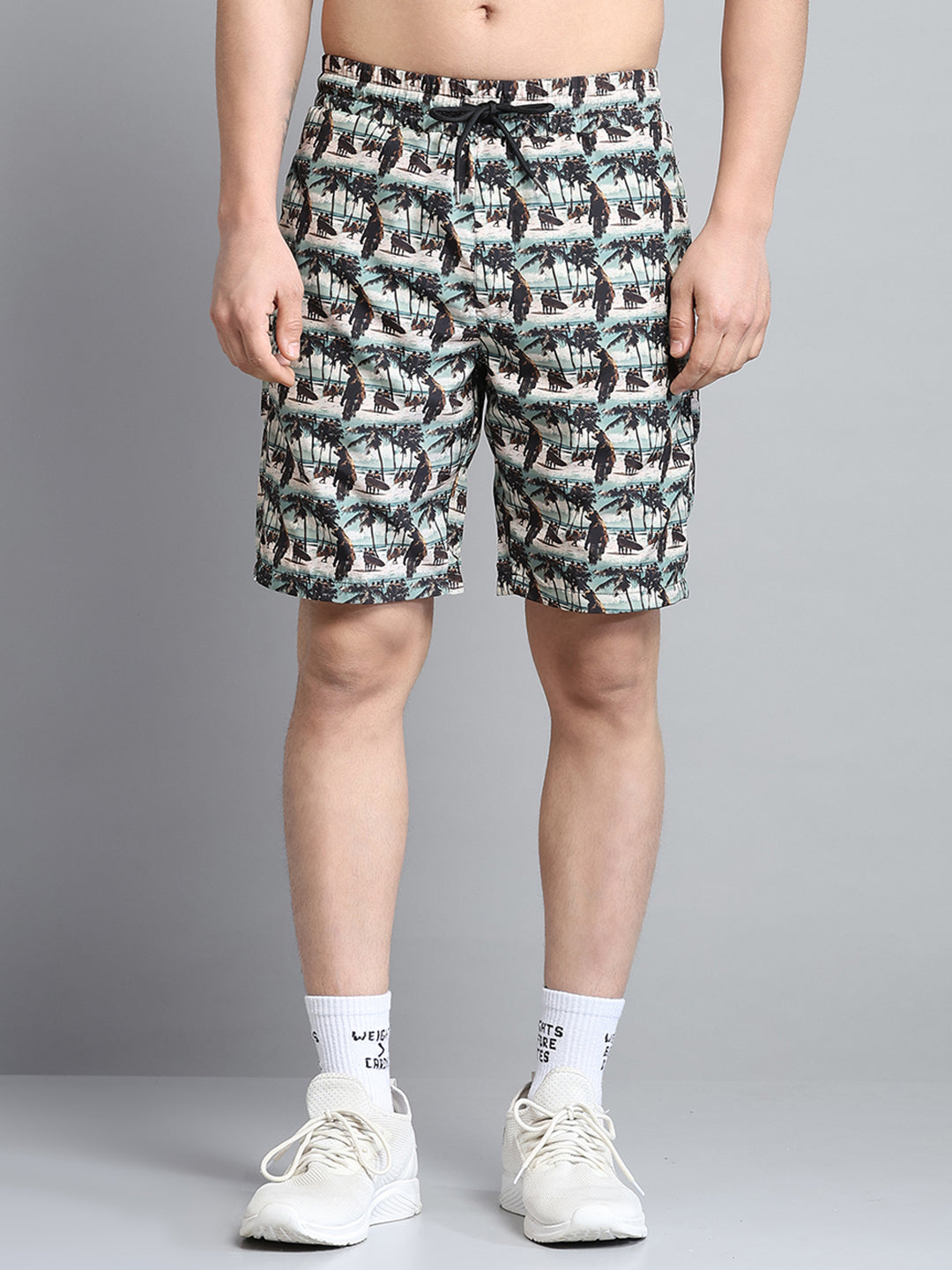 Men Beige Printed Short