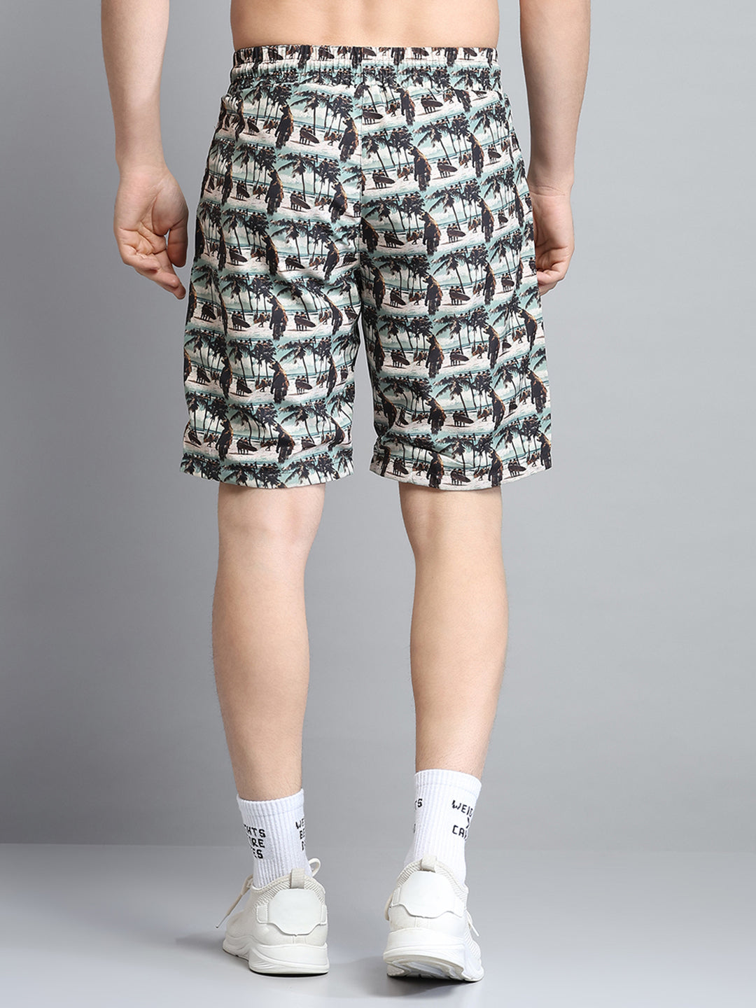 Men Beige Printed Short