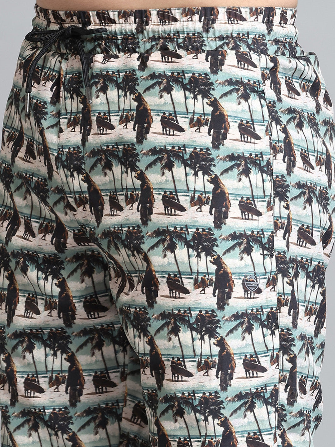 Men Beige Printed Short