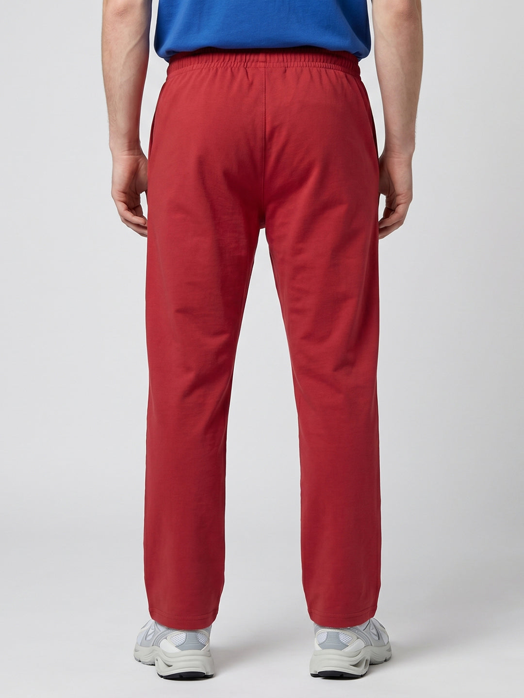 Women Coral Solid Regular Fit Lower