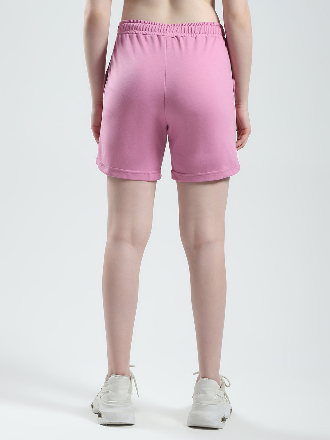 Women Pink Solid Regular Fit Short
