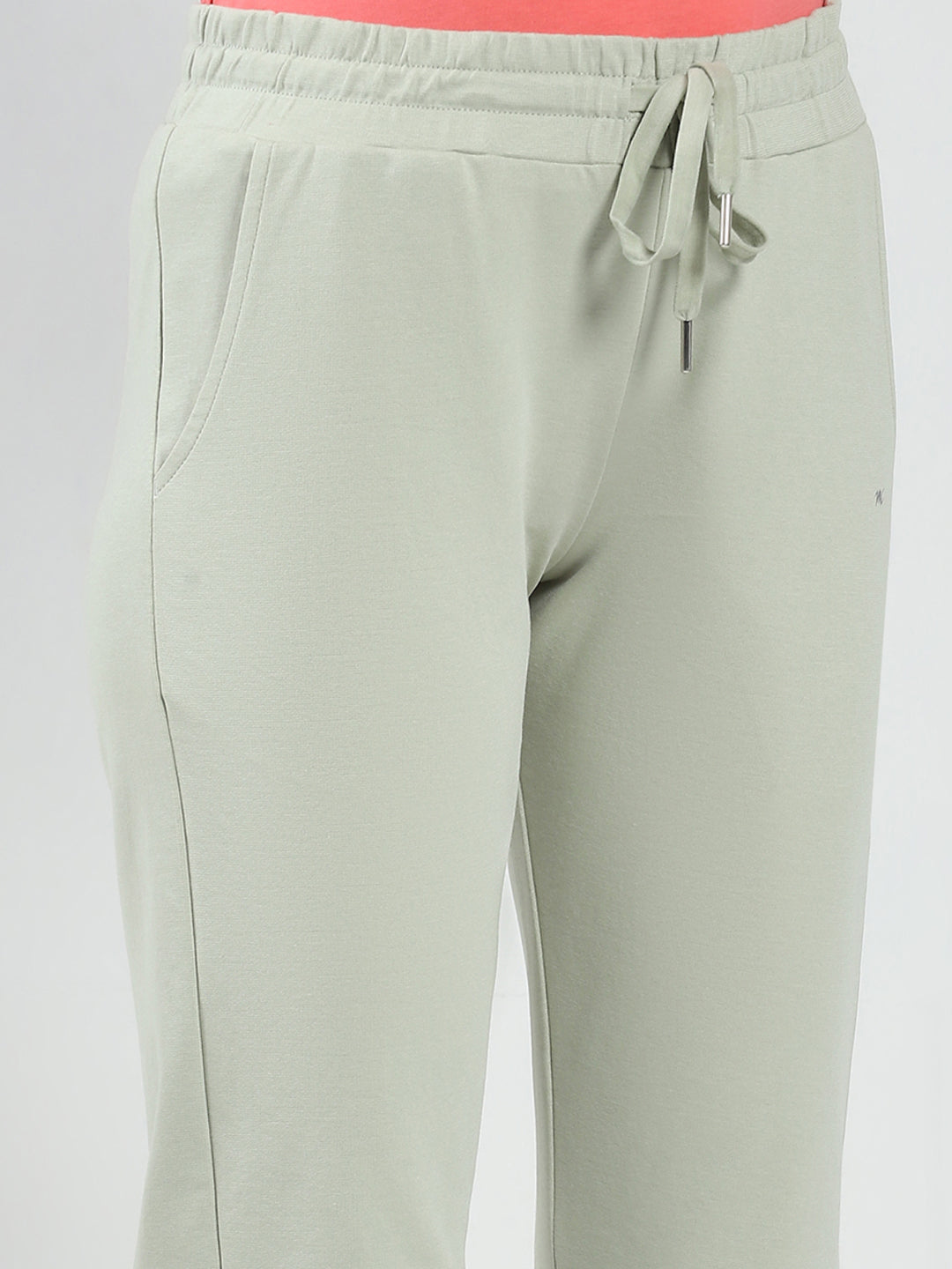 Women Green Solid Regular Fit Lower