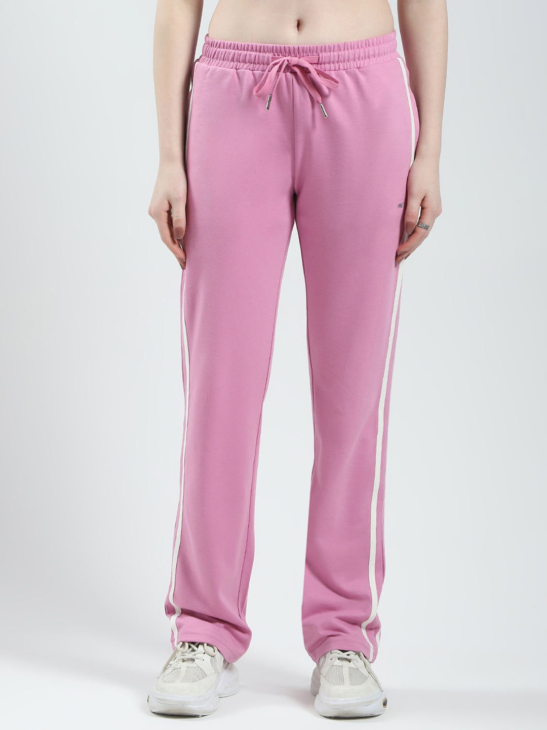 Women Pink Solid Regular Fit Lower