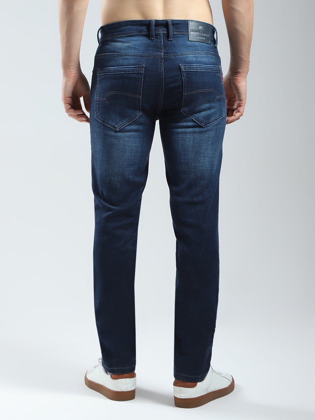 Men Blue Light Wash Skinny Fit Denim