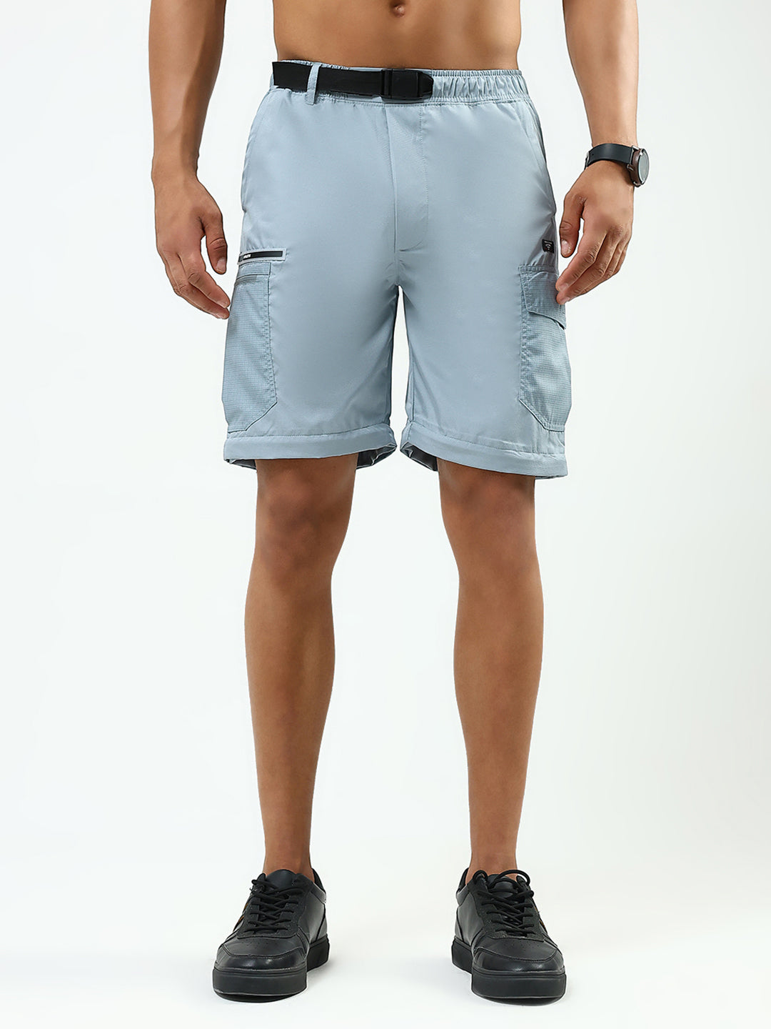 Men Grey Solid Regular Fit Lower