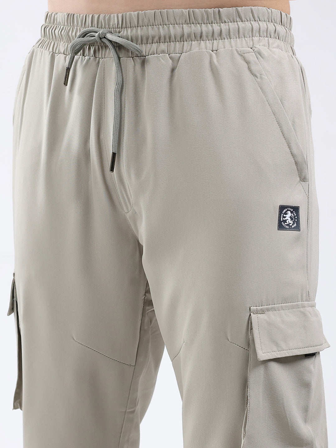 Men Beige Solid Regular Fit Winter Lower