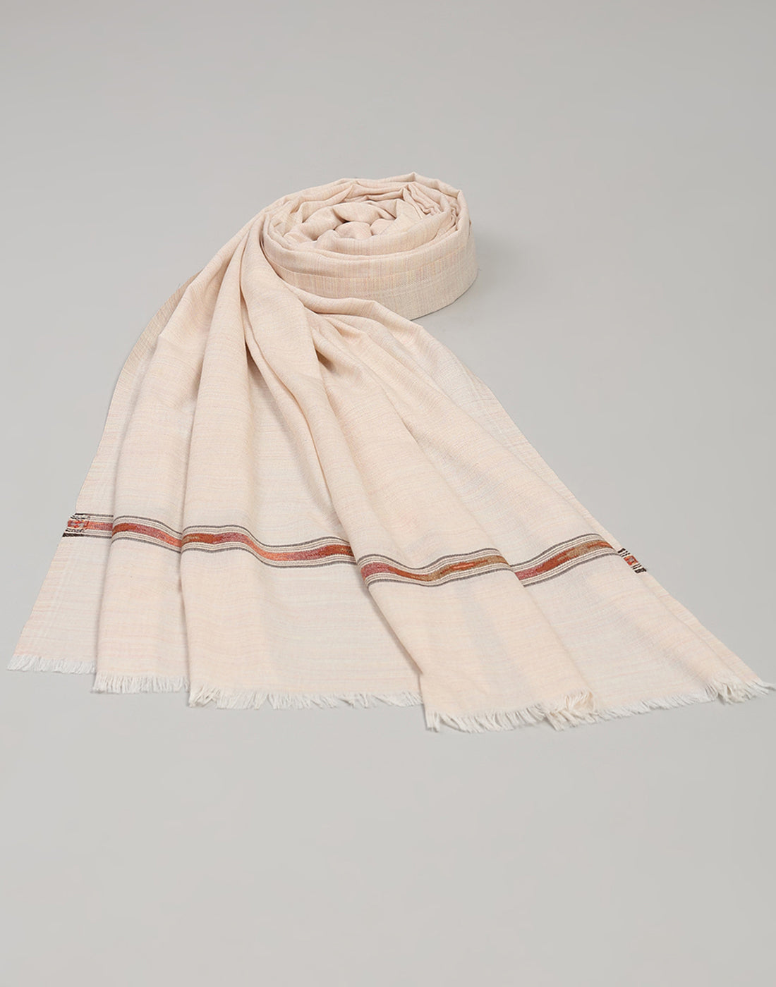 Men Multicolor Self Design Lohi Shawl