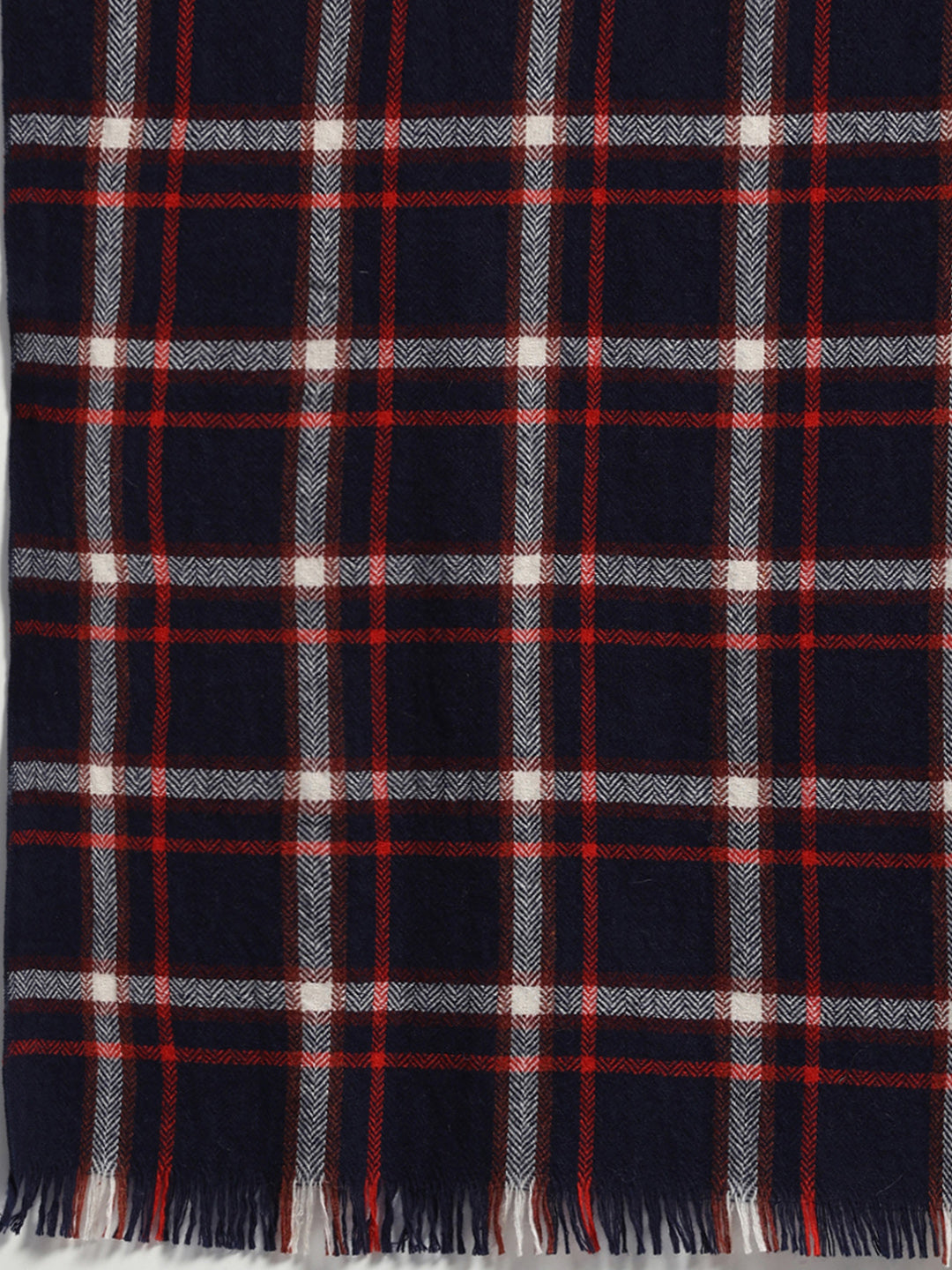 Men Multicolor Self Design Wool Muffler