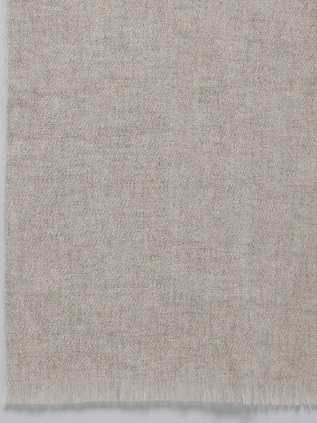 Men White Self Design Wool Blend Muffler