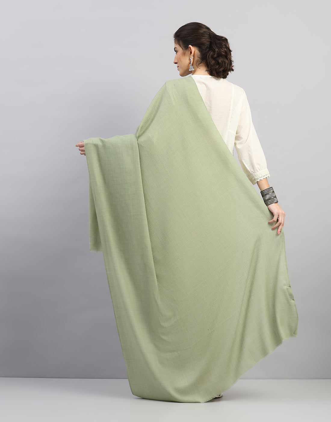 Women Multicolor Self Design Shawl