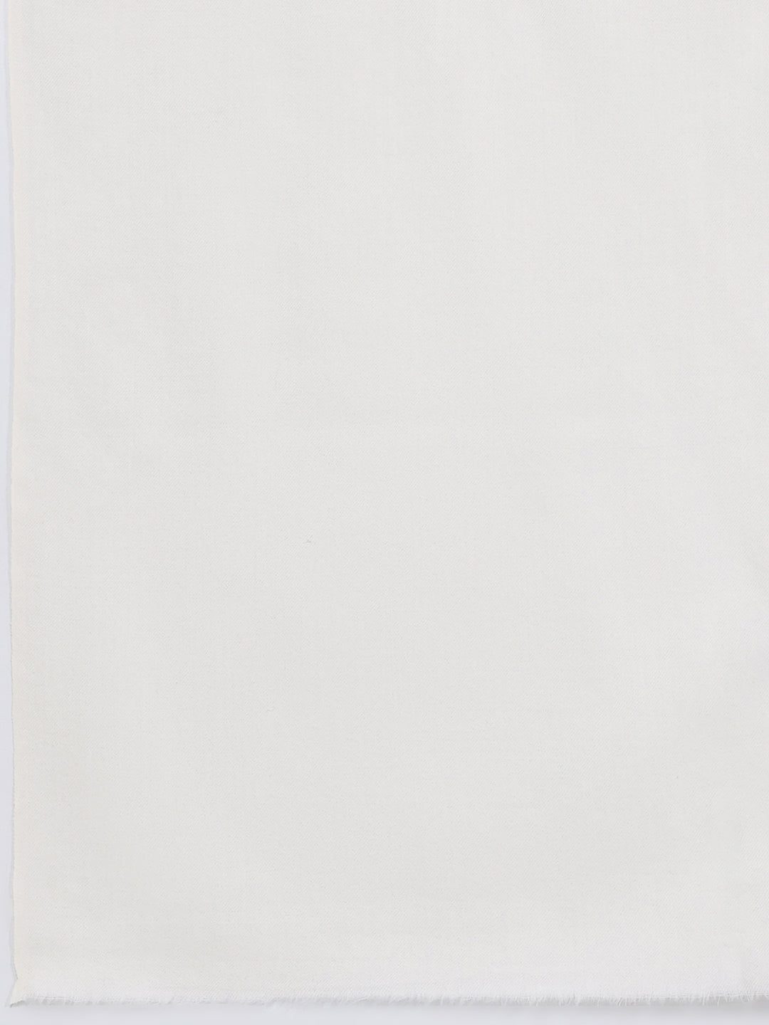 Women White Solid Wool Blend Shawl