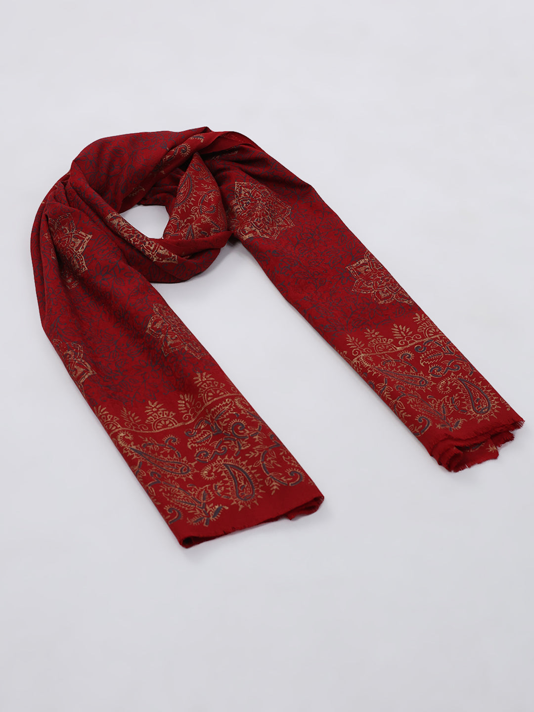 Women Multicolor Self Design Wool Blend Shawl