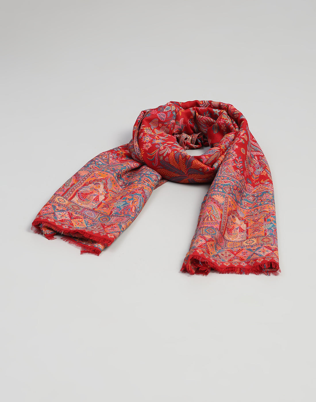 Women Multicolor Self Design Shawl