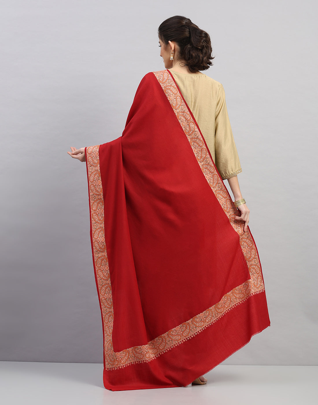 Women Multicolor Self Design Shawl