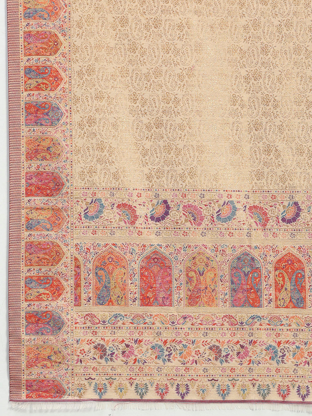 Women Multicolor Printed Wool Blend Shawl