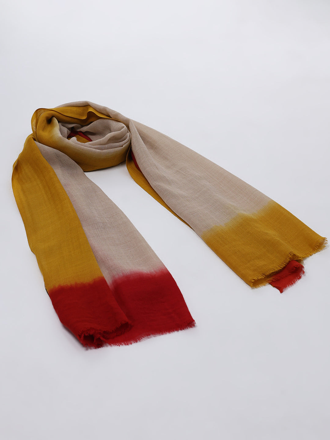 Women Multicolor Solid Wool Blend Stole