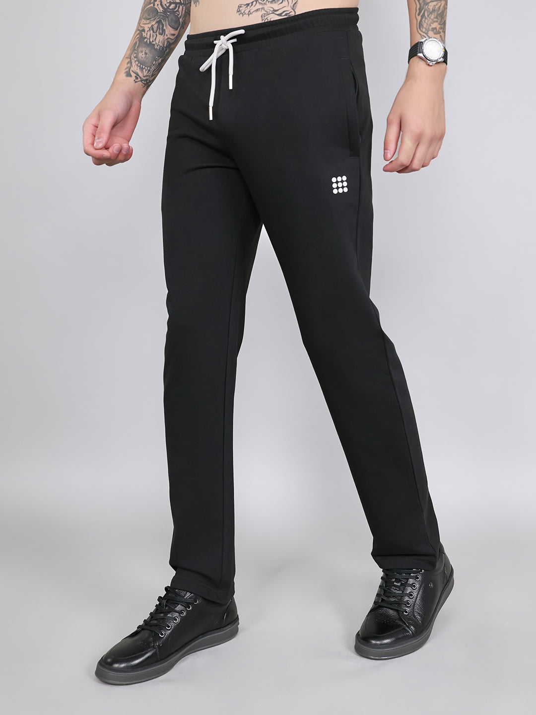 Rock.it Men Black Solid Smart Fit Lower