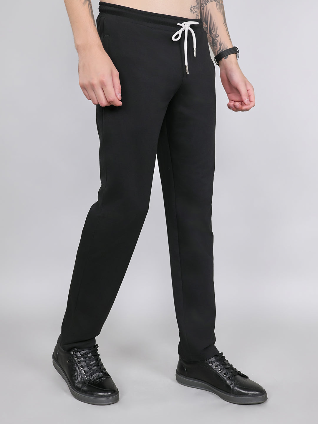 Rock.it Men Black Solid Smart Fit Lower