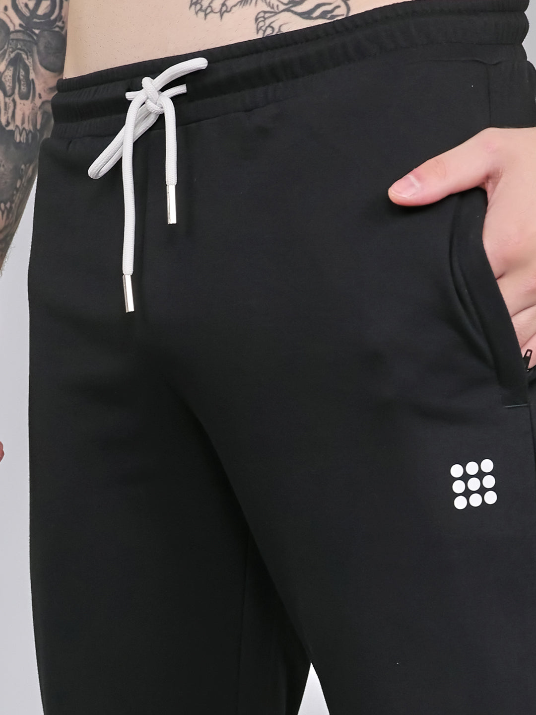 Rock.it Men Black Solid Smart Fit Lower