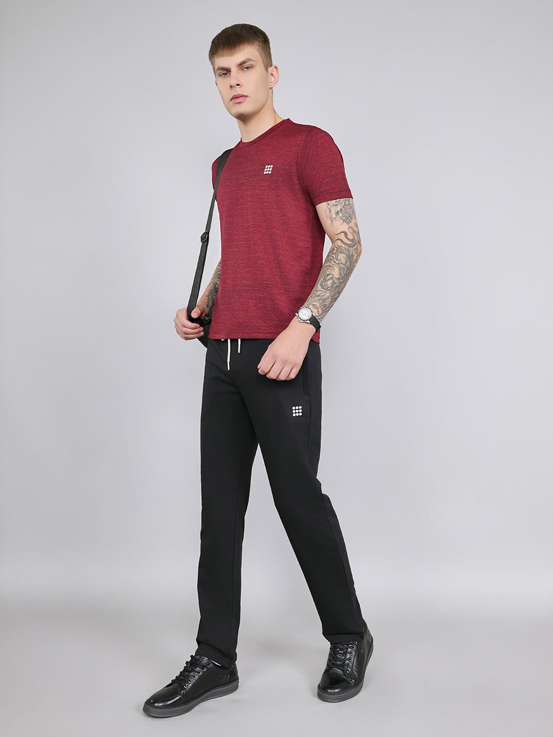 Rock.it Men Black Solid Smart Fit Lower