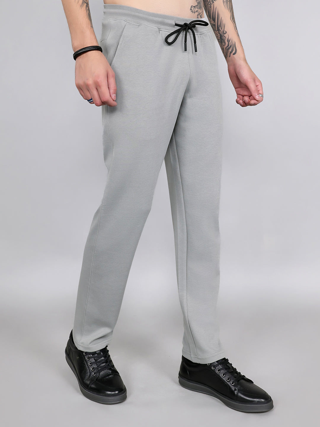 Rock.it Men Grey Solid Smart Fit Lower