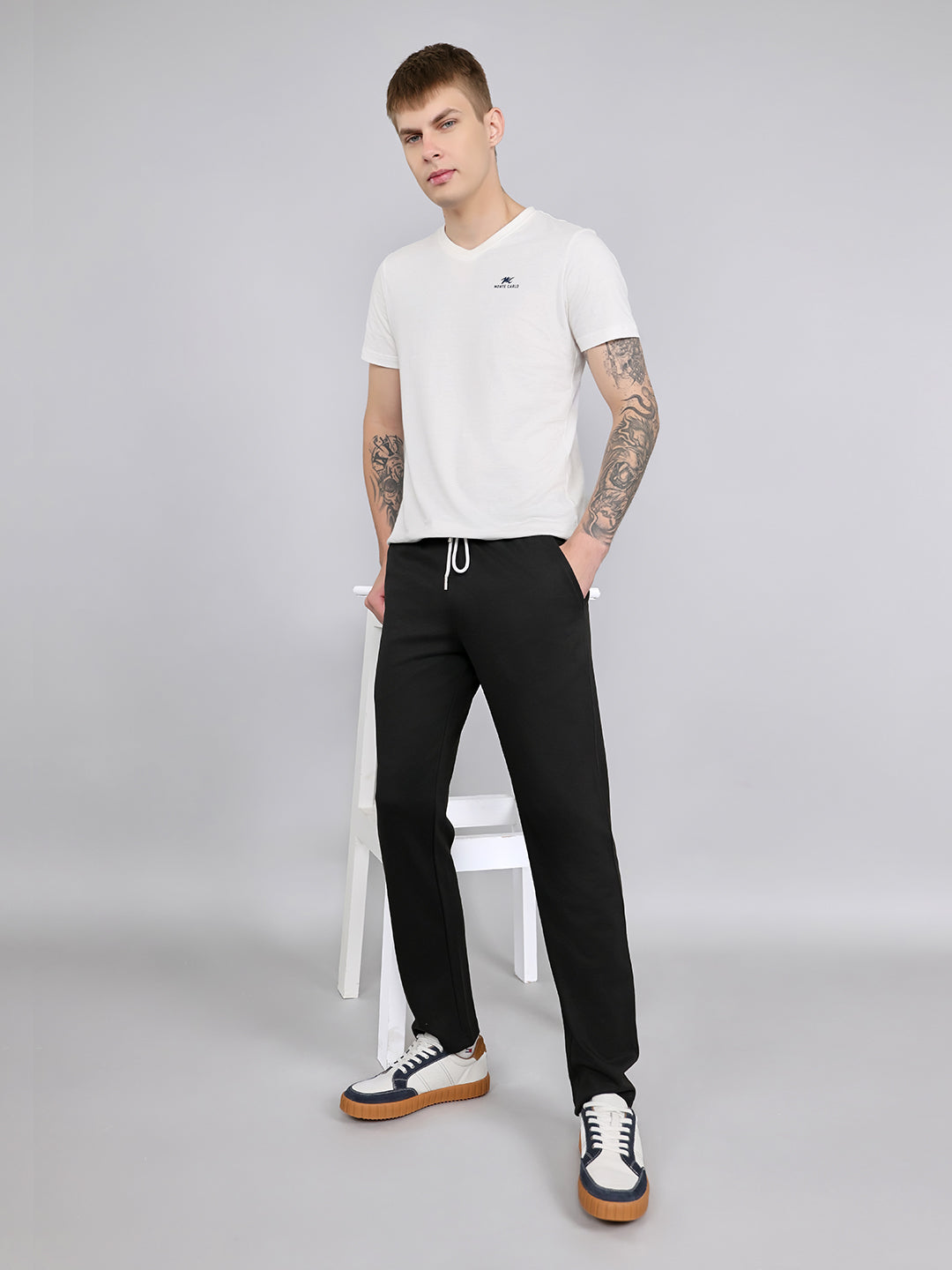 Rock.it Men Black Solid Smart Fit Lower