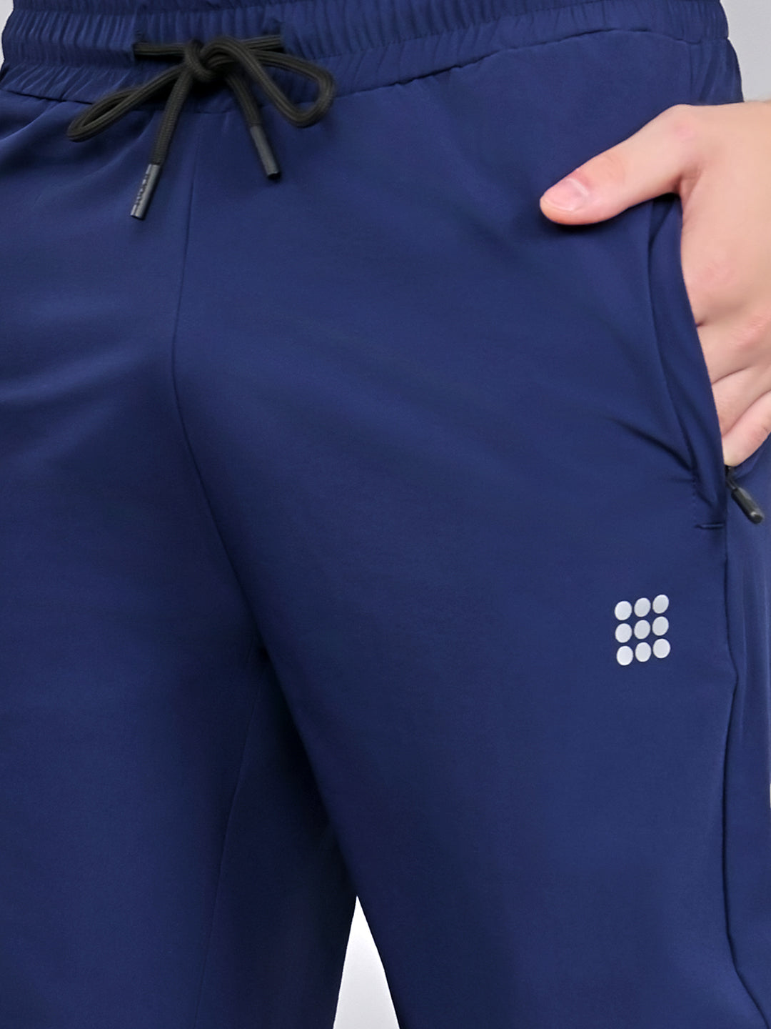 Rock.it Men Dark Blue Solid Regular Fit Lower