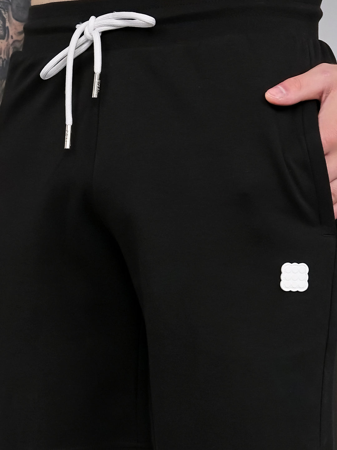 Rock.it Men Black Solid Regular Fit Shorts