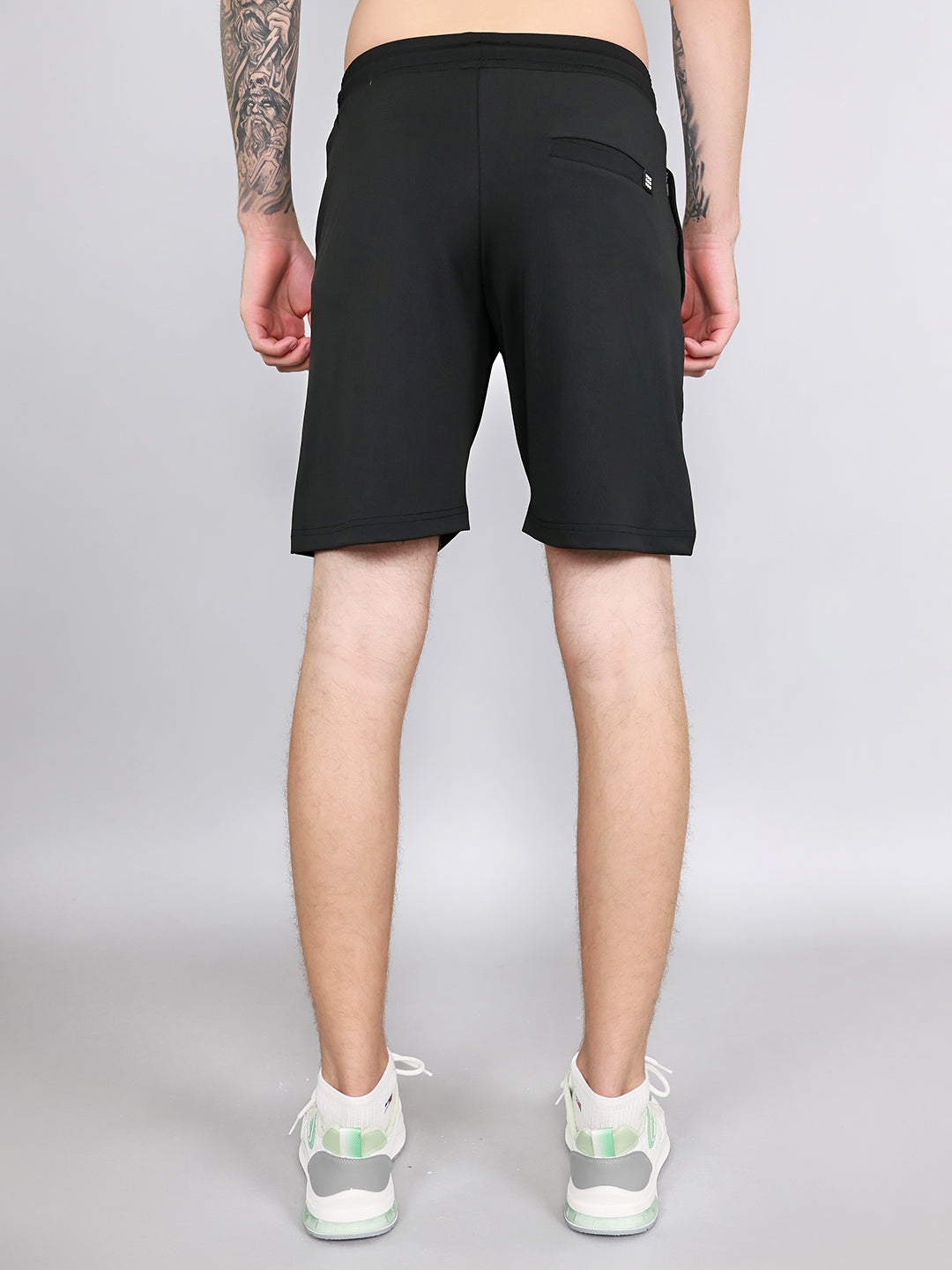 Rock.it Men Black Solid Regular Fit Shorts