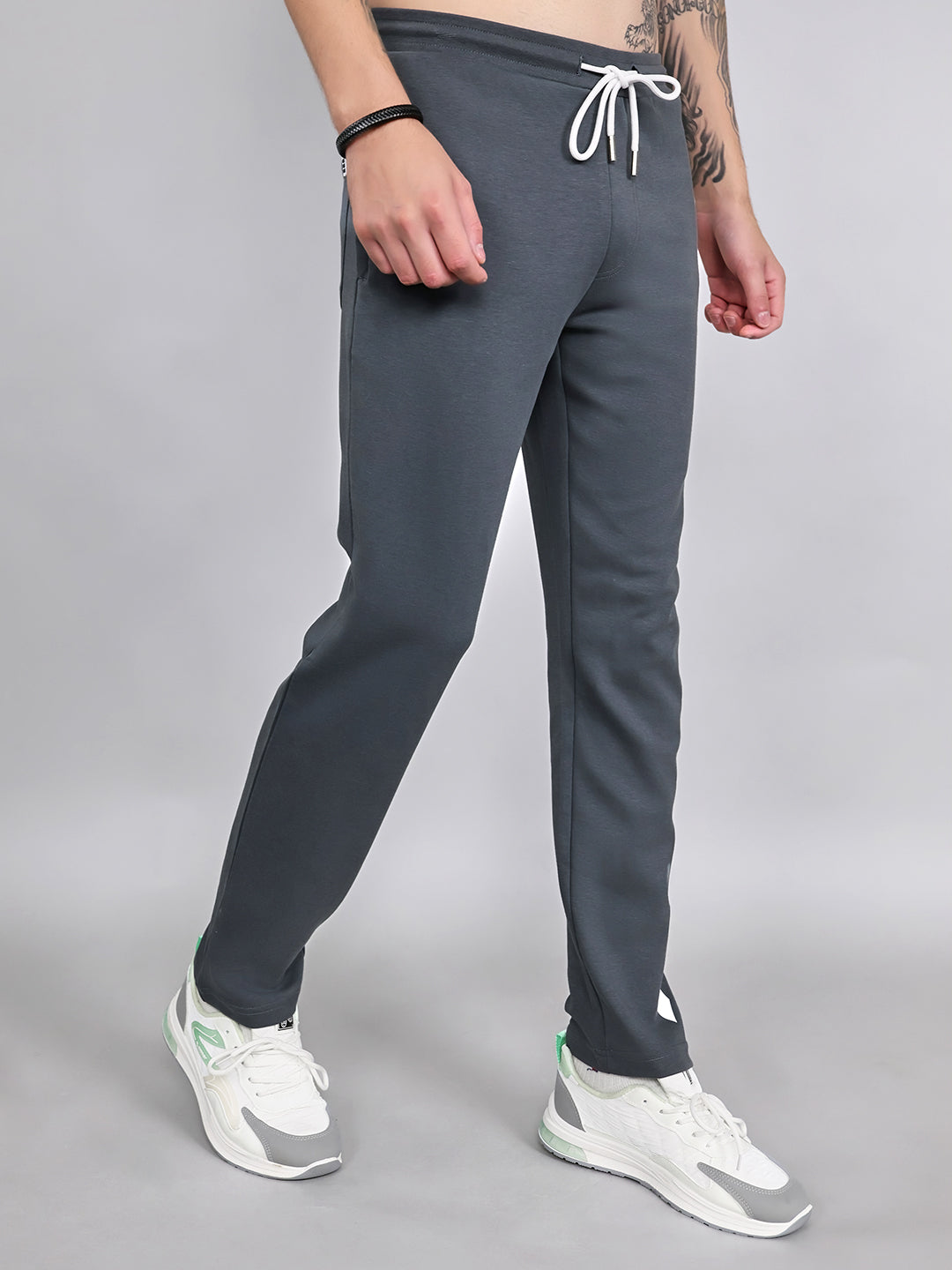 Rock.it Men Grey Printed Smart Fit Lower