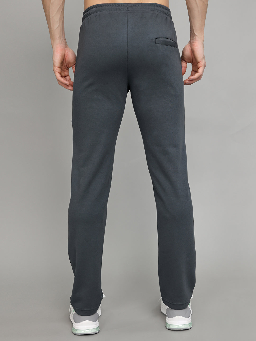 Rock.it Men Grey Solid Slim Fit Lower