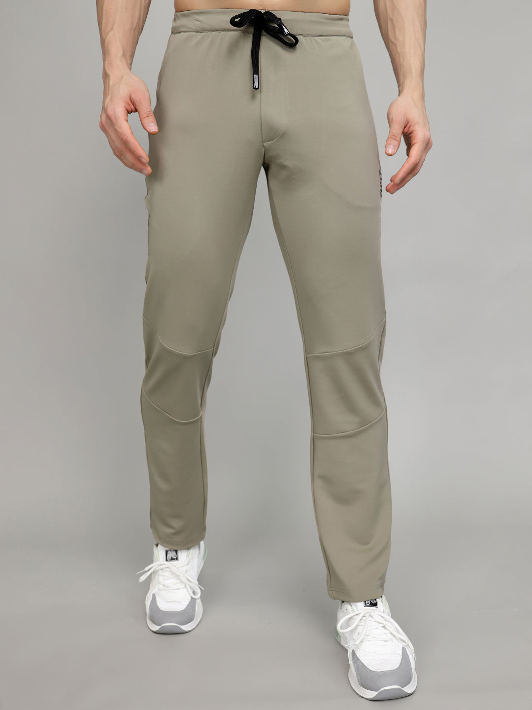 Rock.it Men Beige Solid Slim Fit Lower