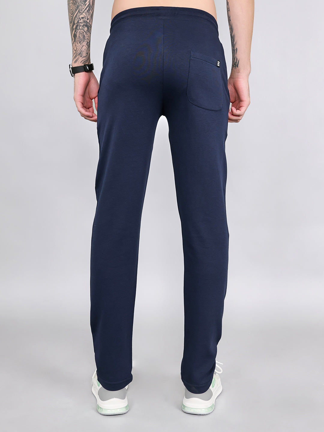 Rock.it Men Navy Blue Solid Smart Fit Lower