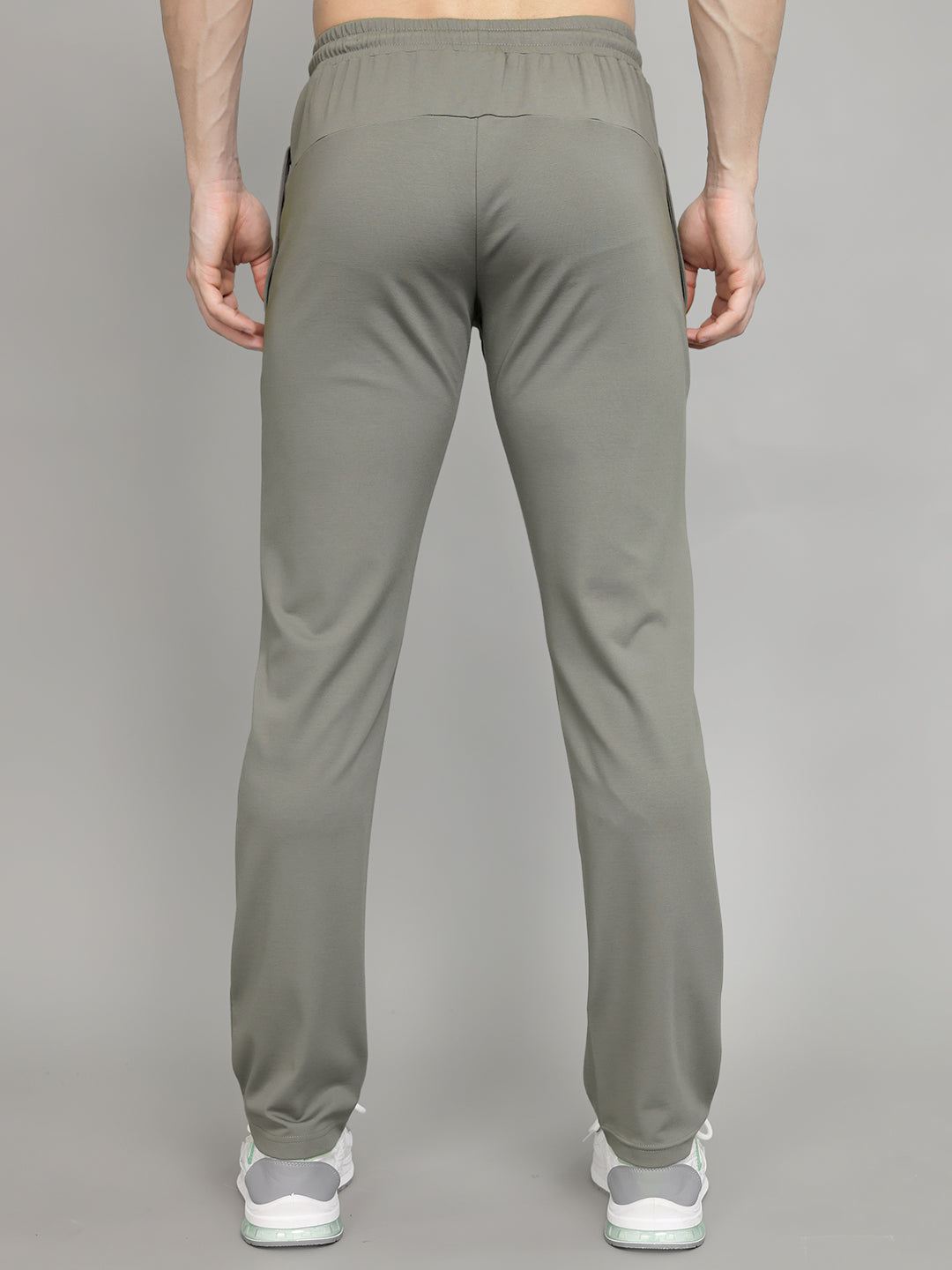 Rock.it Men Grey Solid Slim Fit Lower
