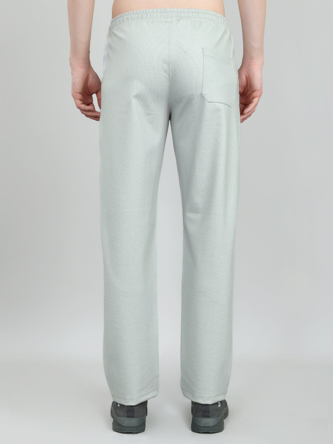 Men Grey Polka Dots Regular Fit Lower