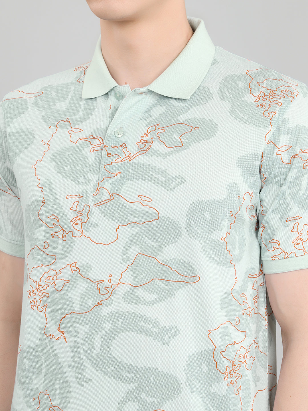 Men Pastel Blue Solid Collar Half Sleeve Bermuda Set